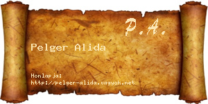 Pelger Alida névjegykártya